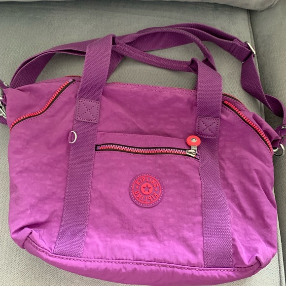 Kipling tote purple color size medium - Picture 1 of 2